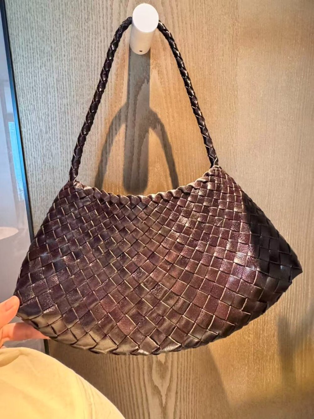 Dragon Diffusion Woven Shoulder Bag in Dark Brown - Picture 11 of 11